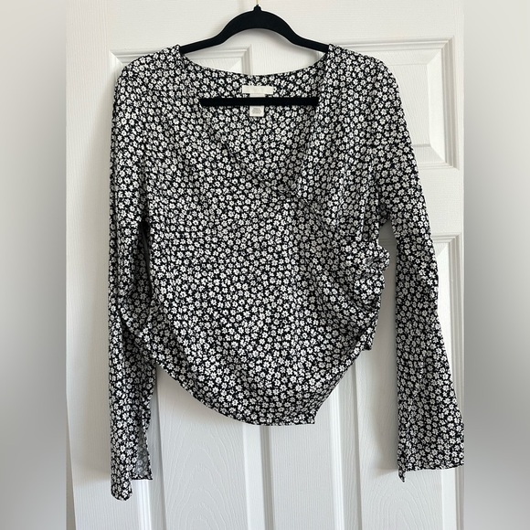 Satin Wrap Blouse - Picture 3 of 5